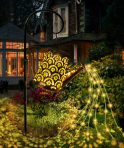 Solar Lichterkette Gießkanne LED Lichterketten für Garten deko, Außen, Hof, Weg, Blumenbeet | Solarlampen für außen mit