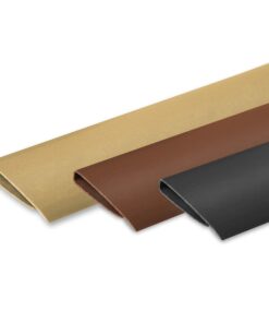 Ribelli PVC Abschlussleiste, anthrazit -für Hausrenovierungen - praktische 100 cm Länge - 5 Stück