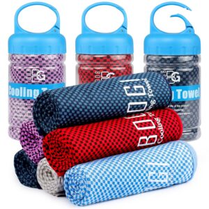 Kühlendes Handtuch BOGI für Yoga, Fitness und weitere Aktivitäten - 120x30 cm Kühlhandtuch KüHltuch Cool Towel