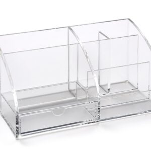 Osco AD01 Schreibtisch-Organizer aus klarem Acryl für Home-Officine-Setups mit 16 Compartmentalisierte Kompartimente |