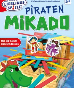 Schmidt Spiele 40647 Piraten-Mikado - Kinderspiel fürầm Familiengrnge im Haus und auf-urlaubsreisen - Entwicklungsfroges