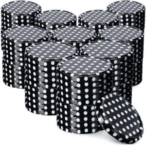 KADAX Schwarz gepunktete Schraubdeckel fi82 mm Twist-Off-Deckel Set Ersatz für Einmachgläser 100 Stück
