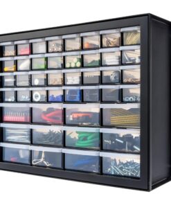 IRIS USA 44 Schubladen Schrank - Schwarz für Kleidungsschränke und -laden - with 44 drawers ideal for clothing storage -