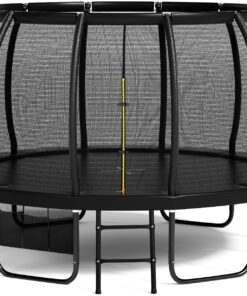 Flamaker Trampolin Outdoor für Kinder & Erwachsene, Ø 366/427cm, Wetterfest und rostfrei