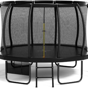Flamaker Trampolin Outdoor für Kinder & Erwachsene, Ø 366/427cm, Wetterfest und rostfrei