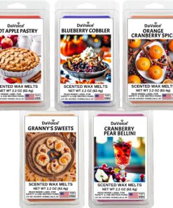 Soja-Mischung Wachsschmelzwürfel Orange Cranberry Blueberry Apple 5 Stück Herbstduft für Keks-Lovers Herbst government r