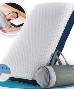 [The Flow Pillow] Orthopädisches Ergonomisches Kissen gegen Nackenschmerzen - 2in1 Wendekissen aus Memory Foam & ideal f