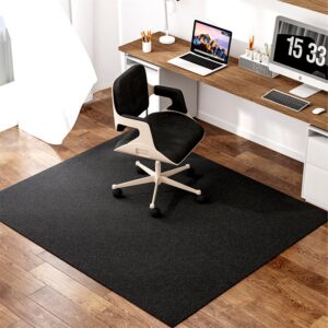 EXZFW Bodenschutzmatte für BüRostuhle, Unterlage für Schreibtischstühle, BüRostuhlmatte, Dunkelgrau, 150x180cm EXZFW B