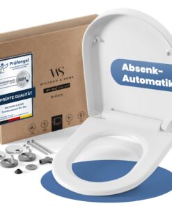 Wilford & Sons PREMIUM Toilettendeckel - Klodeckel abnehmbar, einfache Reinigung - Hochwertige Klobrille, Toilettensitz