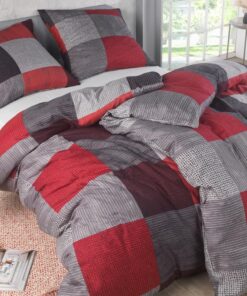 Kuscheli® Bettwäsche 135x200 4-teilig | ÖkoTex Zertifiziert & für Allergiker geeignet | modern & hochwertig, Farbe: D04