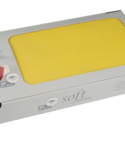 Papstar: 20 stoffähnliche Mitteldecken "soft selection" Vlies 80x80 cm, hellgelb - #82327