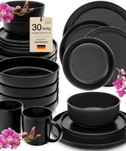 SÄNGER Madeira Kombiservice 6 Personen VALUE COLLECTION Teller Set matt Kaffeebecher Pastaschalen 30 tlg