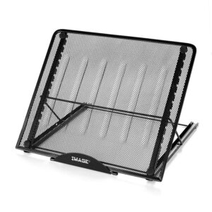 IMAGE Laptopständer Aluminium Multiwinkel verstellbar für 17 Zoll Laptop mit Gummipolster Leuchttisch 34x29,5cm IMAGE No