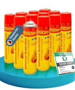 MAGNUM® Feuerzeuggas 12 x 300 ml – Saubere Verbrennung & zuverlässige Flamme für Gasfeuerzeuge – Premium Nachfüllgas für