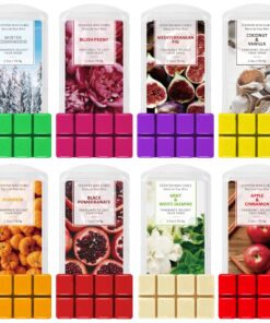 SCENTORINI Raumdüfte für Kerzen Wärmer - Apfel Zimt, Kürbis, Winter Zedernholz - Duftwachs für Duftlampe - 8 Stück Set f