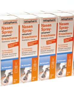 NASENSPRAY Ratiopharm für Erwachsene bei Sinusitis - 10 Packungen x 15ml, Sparset - Husten und Nasennebenhöhlenentzündun