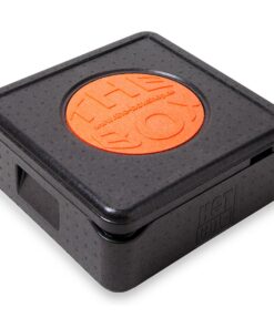 THE BOX Thermobox Pizza Klein - Isolierbox - Singles -essen - für Pizza - 12 Liter - 41 x 41 x 16,5 cm - 10 cm Höhe - Sn
