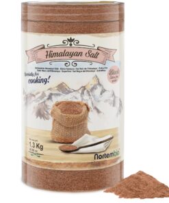 Nortembio Himalaya Schwarzsalz 1,3 Kg - Extra fein (0,5-1 mm) - Natürliches Gourmet-Salz mit Eierschmack - Veganes Koche