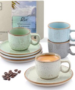 SÄNGER Rio Espresso- & Mokkatassen Set 8 teilig, spülmaschinen- & mikrowellenfest,VALUE COLLECTION