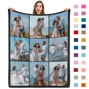 Personalisierte Babydecke mit Foto- und Textdruck, ideal für Mamas und Dads, als Erstes Geschenk | Kuscheldecke persona
