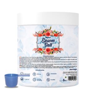 PLANTAWA Epsom Salz 2KG | Reines Magnesiumsulfat Badesalz | Für Entspannung und Erholsamen Schlaf | Ohne Zusatzstoffe un