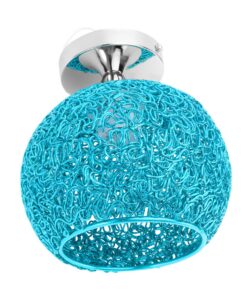 1Stk Vintage Deckenleuchten Bauernhaus-Pendelleuchte zu Hause Blue LED Deckenlicht