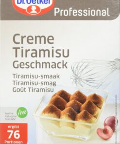 Dr. Oetker Professional Creme Tiramisu Geschmack Dessertpulver für Erwachsene zur Geburtstagsfeier 1 kg 1-39-204230