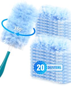 NEWE Staubmagnet Nachfüllpack 20 Stück für Swiffer Duster - Ideal für Sauberkeitsfanatiker bei der Reinigung von Möbeln
