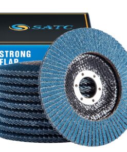 S SATC Fächerscheibe 125mm für Metall und Holz - Präzise Schnittlinien - 10 Stück Blau - Schnelles und Präzises Schneide