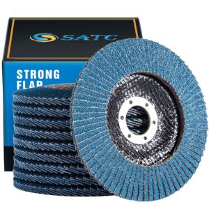 S SATC Fächerscheibe 125mm für Metall und Holz - Präzise Schnittlinien - 10 Stück Blau - Schnelles und Präzises Schneide