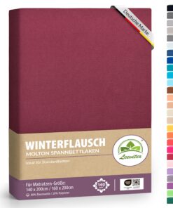 Winter Spannbettlaken | Farbenfrohes Thermo Fleece | Ideal für Familie und Freunde, zu Hause und im Winterurlaub (Warm u
