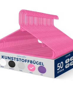 SereneLife Platzsparend Bügel für Kinder & Erwachsene Rosa