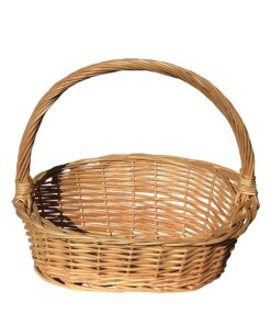 **Geschenkkorb Mittelgröße für Familie und Freunde - 38x30x34 cm - Praktisch als Weidenkorb zum Tragen** | **Präsentkor