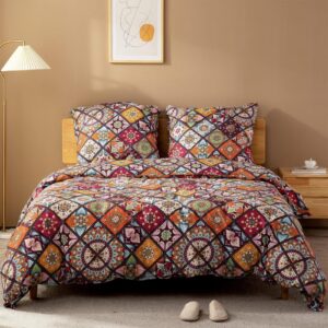 ATsense Bettwäsche Böhmen Paisley 135x200, Super Weich & ÖkoTex, für Sauberkeitpresste, 1 Bettwäsche + 1 Kissenbezug