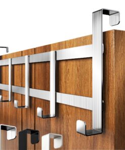 Menz Türgarderobe zum Einhängen - Edelstahl Türhaken, solide Kleiderhaken Tür, universell verwendbar