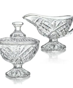 Kristall-Sahne- und Zucker-Set für Damen als Geschenk für Zuhause und Party