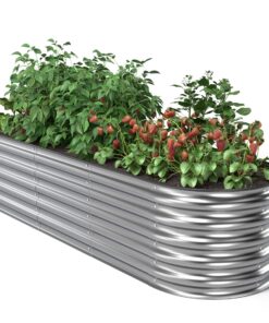 Hochbeet aus Metall 200x60x43 cm - Rostfreie Gartenbeete für Premium-Anbau - Ideal für Gartenanfänger und Profis - 43 cm