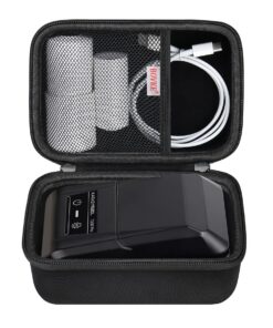 BOVKE Tragetasche Kompatibel mit SUPVAN T50M Pro Bluetooth Label_maker, Extra Platz für Tapes, Kabel und Zubehör, Schwar