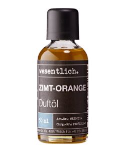 Wesentlich Zimt-Orange Öl 50ml - Premium Duftöl für Diffuser und Lampe - Raumduft und Kerzenherstellung - Pure Aromamört