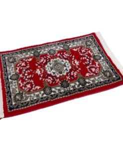 Orientteppich mit Fransen traditionelles Muster für die Wohnung 150x200 cm moderne Raumdecoration Rot