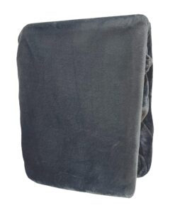 Leonado Vicenti Winter Spannbettlaken extra warm Anthrazit kuschelige Premium Cashmere Touch Teddy Betttuch