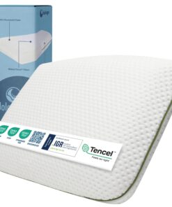 DolciSogni Ergonomisches Memory Foam Nackenstützkissen – Weiches und Atmungsaktives Kopfkissen für Nacken, Rücken und Sc