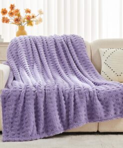 Wajade Flauschig Kunstfelldecke für Sofa und Bett 178 x 203 cm warm Comfort Couchdecke