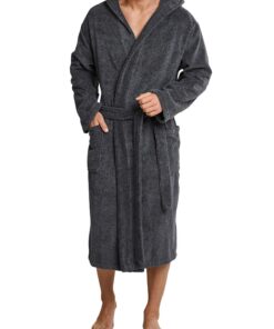 Schiesser Essentials Uni Navy Bademantel für Alle Altersgruppen im Baden