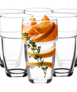 KROSNO Highball-Gläser, 250ml Set von 6, Spülmaschinenfest, perfekter Glanz