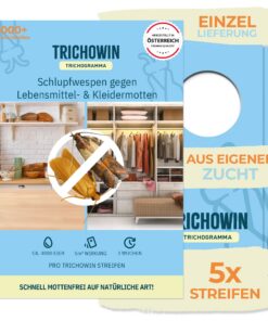 Schlupfwespen gegen Lebensmittel- & Kleidermotten - effektiver als Mottenfallen - Naturvergessener Mottenschutz - herges