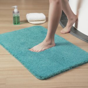 CHEZARTEMIS Luxuriöser, schnell trocknender, rutschfester Badezimmerteppich für Dusche/Küche/Badewanne (Deep Sea) CHEZ