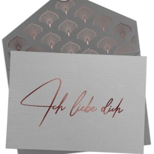 Joli Coon Ich liebe Dich Karte mit Kuvert und Wachssiegel - Liebesgeschenke - Romantische Karte für.compareTo(SELECT key