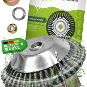 WENDOWERK® Profi Unkrautbürste Freischneider für Motorsense - Effective Unkrautentfernung - Drahtbürste Freischneider 25