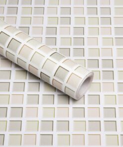 Hode Klebefolie Mosaik Wasserdichte Vinyl Dekorfolie für Bad und Küche Global Recycled Standard Hode Klebefolie Mosaik S